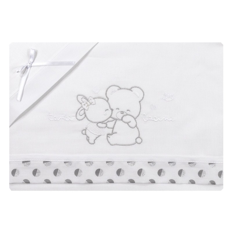 Cradle Crib sheet set by Mio Piccolo LC924GR