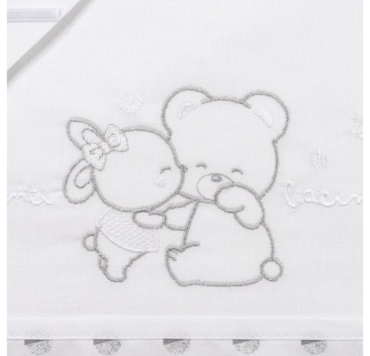 Cradle Crib sheet set by Mio Piccolo LC924GR 2