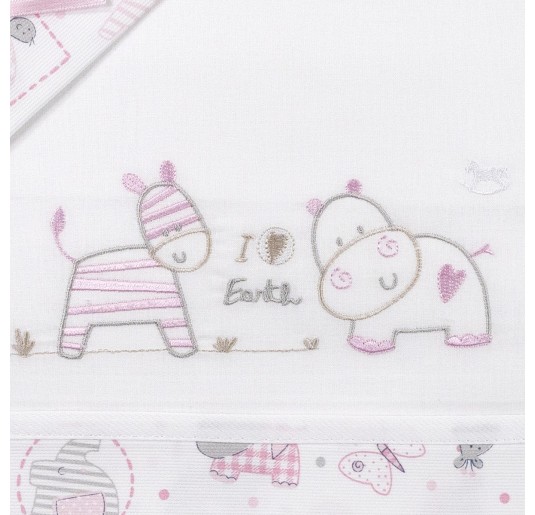 Cradle Crib sheet set by Mio Piccolo LC928RR 2