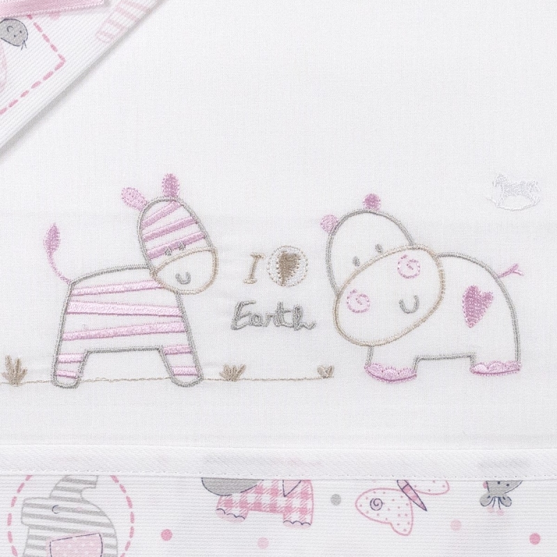 Cot bed sheet set Mio Piccolo LL928RR