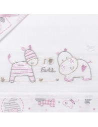 Cot bed sheet set Mio Piccolo LL928RR