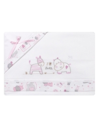Cot bed sheet set Mio Piccolo LL928RR