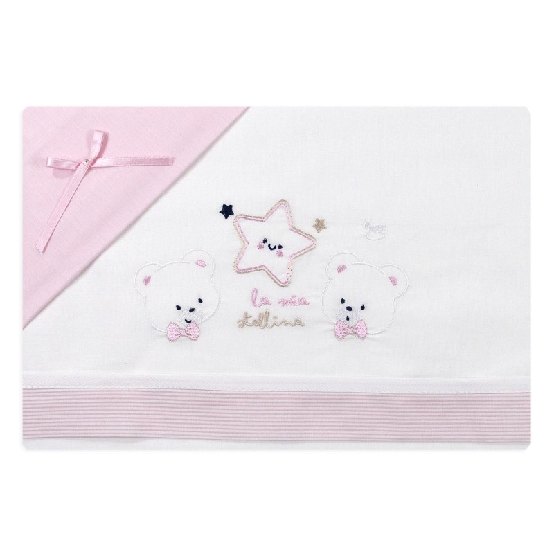 Star and Bears - Cradle Crib sheet set by Mio Piccolo LC929RR