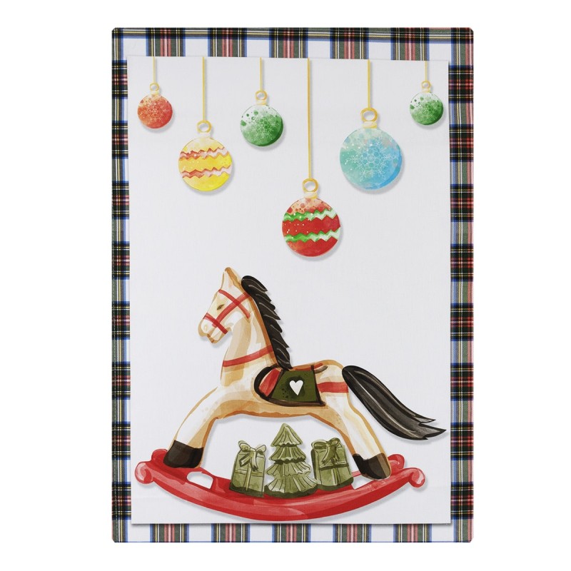 Little Horse - Christmas dish towel with HD digital print