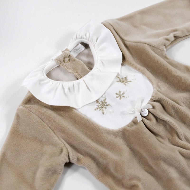 Coccode chenille onesie with batiste... Coccode chenille onesie with batiste...