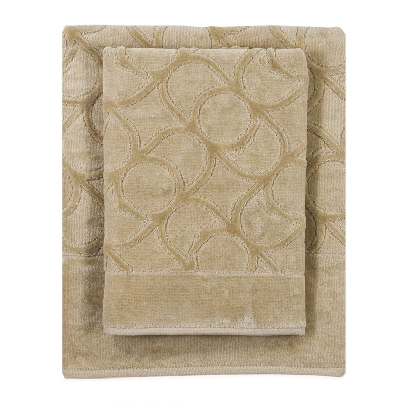 Greyhound Monogram -  1+1 sponge towel set by Trussardi Home