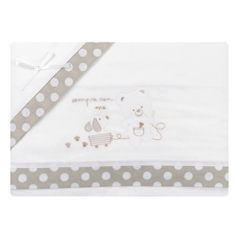 Flannel cradle bed sheet set Mio Piccolo FLC925TT