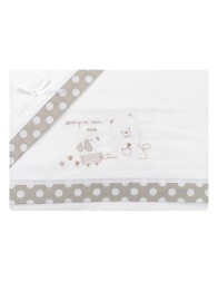 Flannel cradle bed sheet set Mio Piccolo FLC925TT