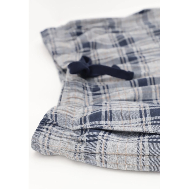 Warm cotton interlock pajamas tartan...