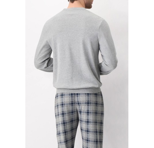Warm cotton interlock pajamas tartan print by Perofil VPRT92676 2