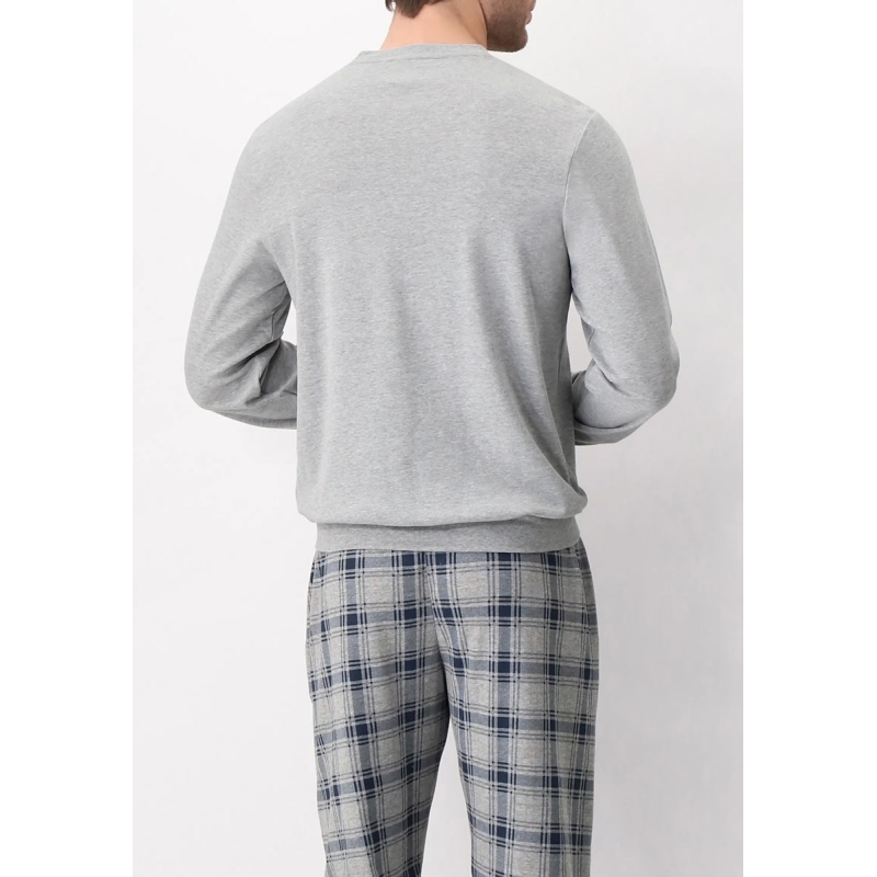 Warm cotton interlock pajamas tartan...