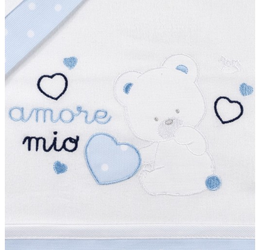 Set lenzuola flanella culla e carrozzina Mio Piccolo FLC920AZ 2