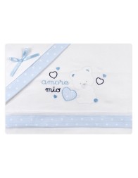 Flannel cradle bed sheet set Mio Piccolo FLC920AZ