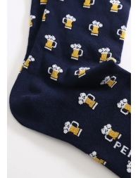 Calza lunga caldo cotone boccali birra Perofil VPRC92731BL