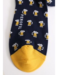 Long socks winter cotton beer mugs by Perofil VPRC92731BL