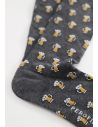 Calza lunga caldo cotone boccali birra Perofil VPRC92731GR