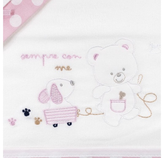 Cot bed sheet set flannel 3 pieces FLL925RR 2