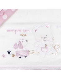 Cot bed sheet set flannel 3 pieces FLL925RR