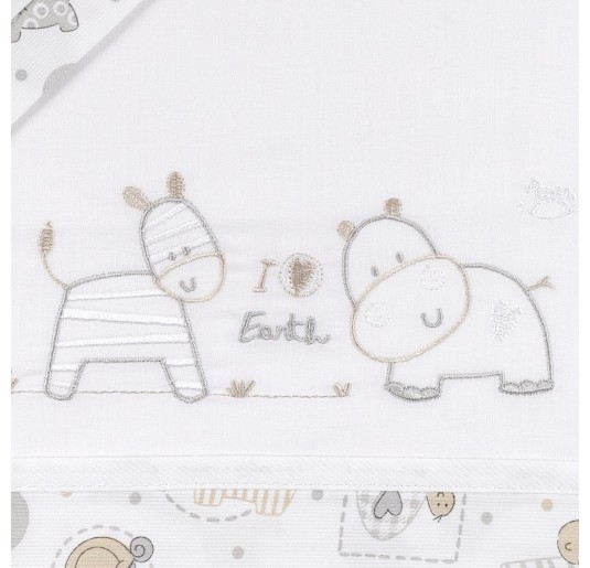 Cot bed sheet set Mio Piccolo LL928PA 2