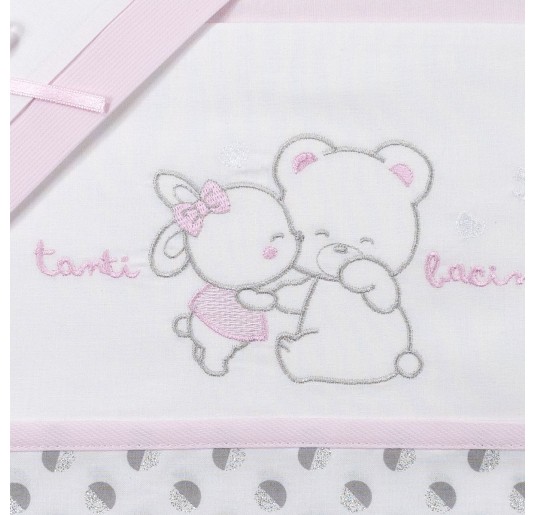 Tanti Bacini - Set lenzuola culletta e carrozzina Mio Piccolo LC924RR 2