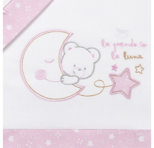 Set lenzuola culletta e carrozzina Mio Piccolo LC897RR 2