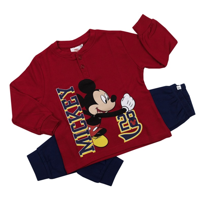 Topolino - Pigiama caldo cotone interlock Disney MIC0558RS