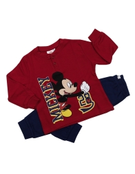 Topolino - Pigiama caldo cotone interlock Disney MIC0558RS