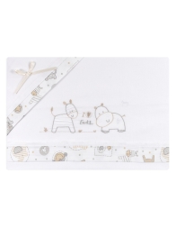 Hyppo & Zebra - Set lenzuola culletta e carrozzina Mio Piccolo LC928PA