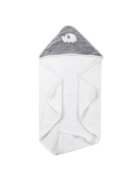 Elefantino Grigio - Accappatoio triangolo Coccode' in spugna ricamata C58561A-GR