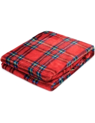 Tartan - plaid in morbido e soffice pile 130x160 cm
