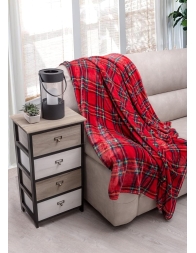 Tartan - plaid in morbido e soffice pile 130x160 cm