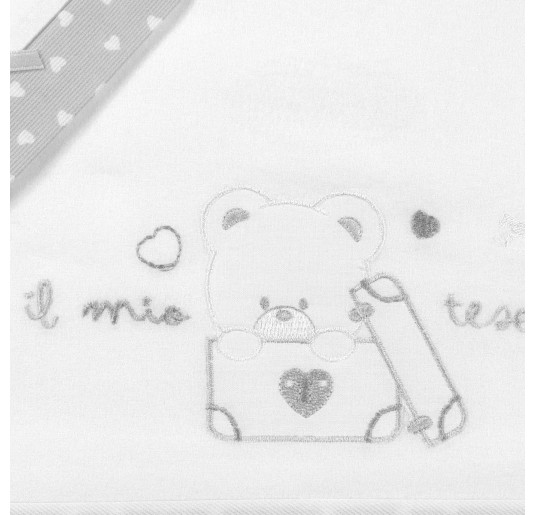 Flannel cradle bed sheet set Mio Piccolo FLC921GR 2