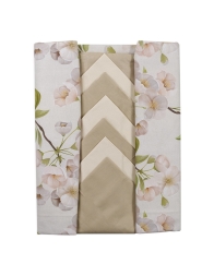 Nature - tablecoth with napkins maxi size x12