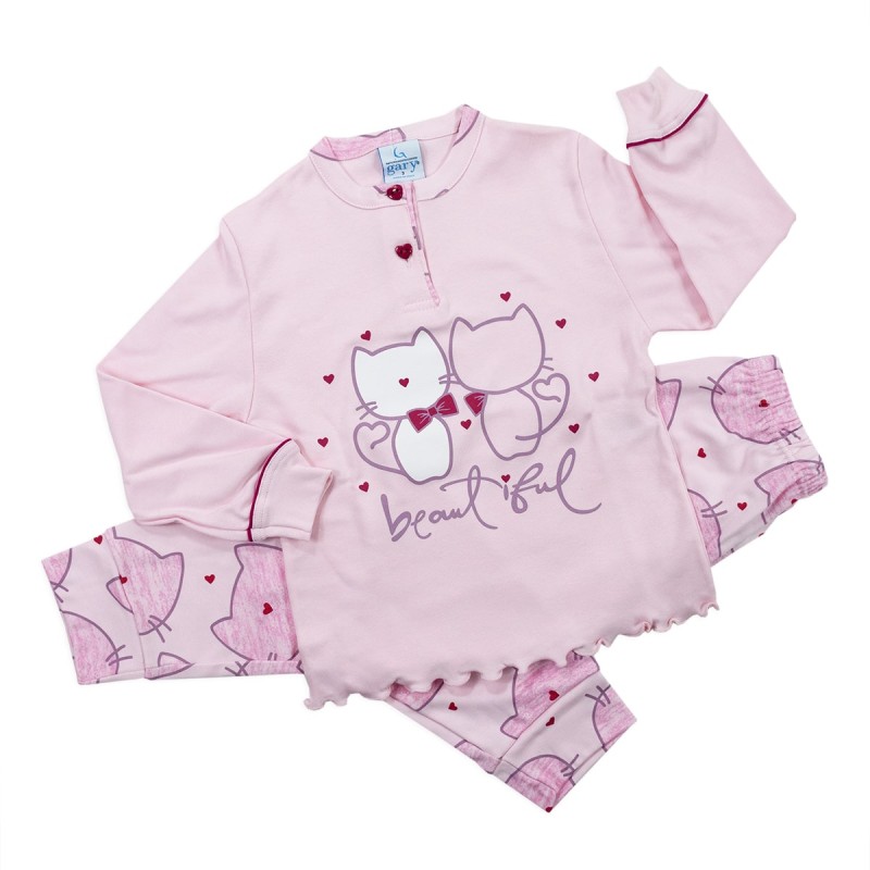 Girl pajamas winter cotton interlock by Gary S20008