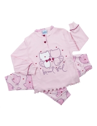 Pigiama bambina in caldo cotone Gary S20008