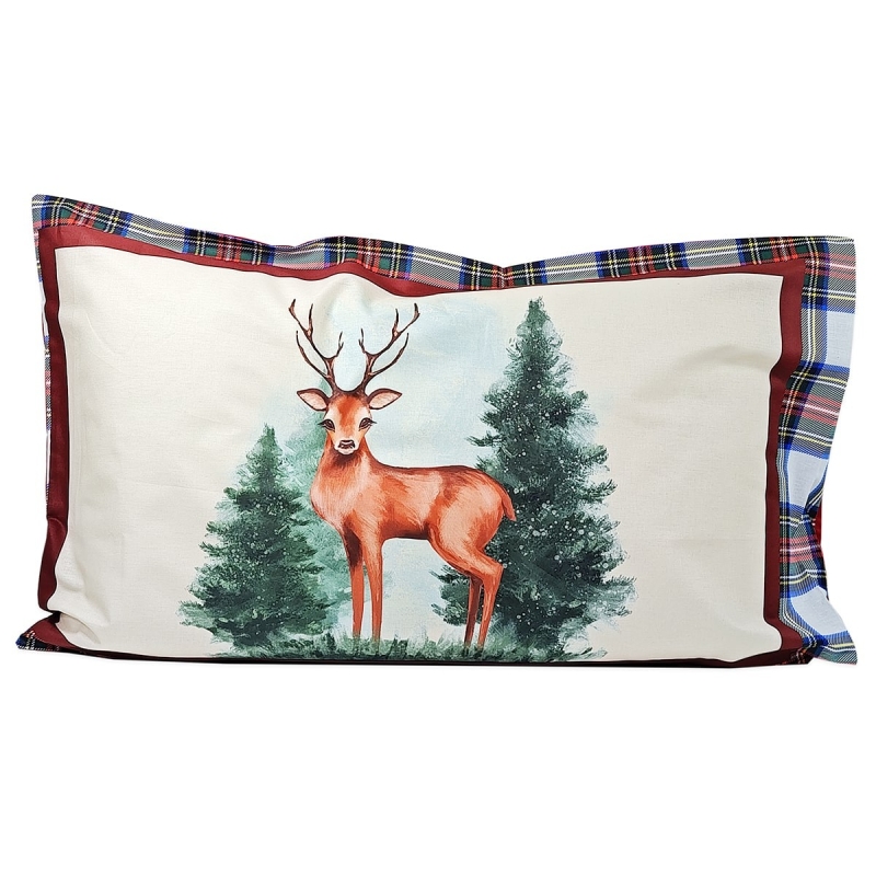 Cervo - set 2 Federe guanciale in...