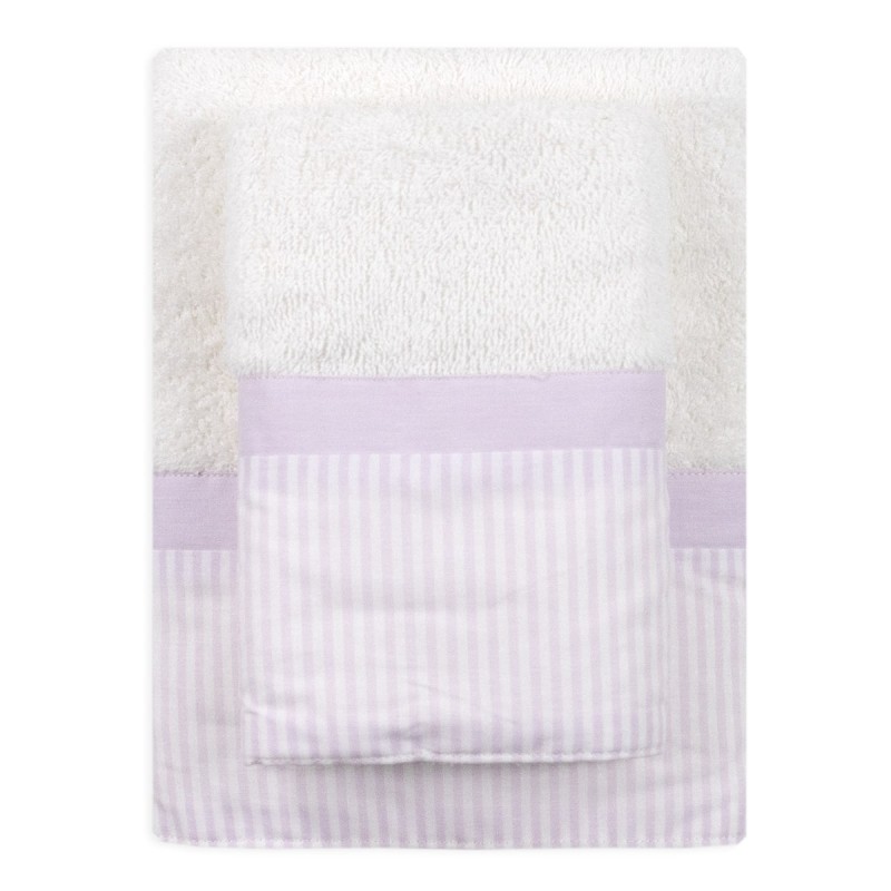 Liberty - Towel + Guest bath towel set of Corredo Italiano® 550 gr/mq