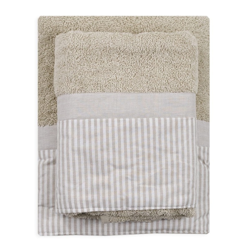 Liberty - Towel + Guest bath towel set of Corredo Italiano® 550 gr/mq