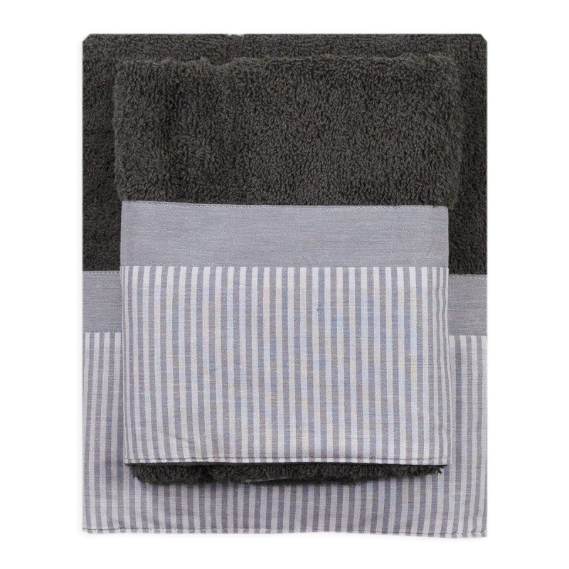 Liberty - Towel + Guest bath towel set of Corredo Italiano® 550 gr/mq