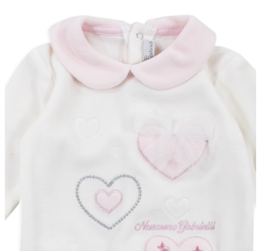 Chenille newborn romper Nazareno Gabrielli NG2210415PA 2