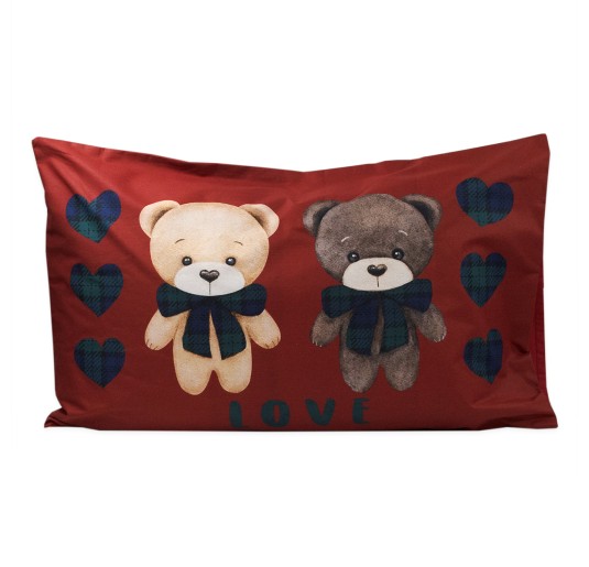 Bears - set of 2 pillowcases in pure cotton HD digital printing 2