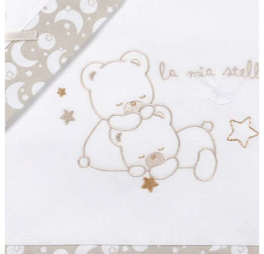 Cot bed sheet set by Mio Piccolo LL922TT 2
