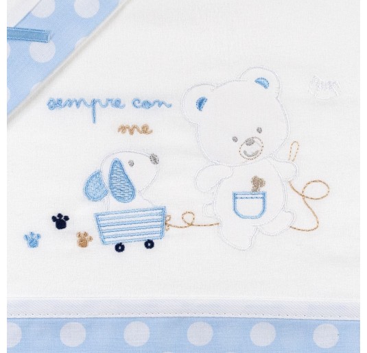 Set lenzuola in flanella per lettino Mio Piccolo FLL925AZ 2