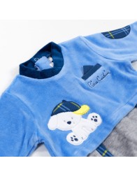 Baby onesie chenille with bear Pierre Cardin PCT540