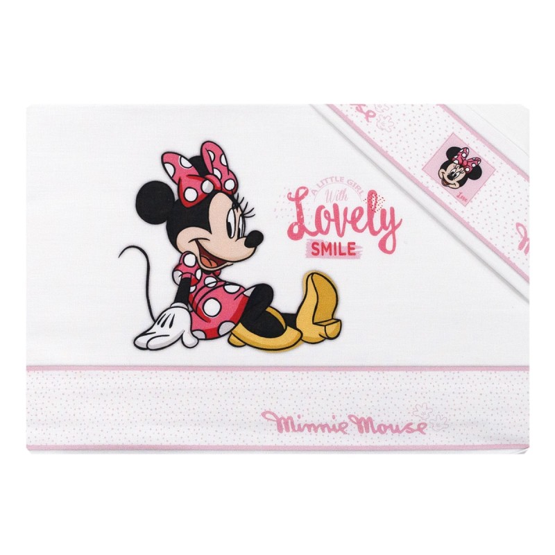 Minnie Lovely - Cot Bed Sheet Set Disney EL0333RR