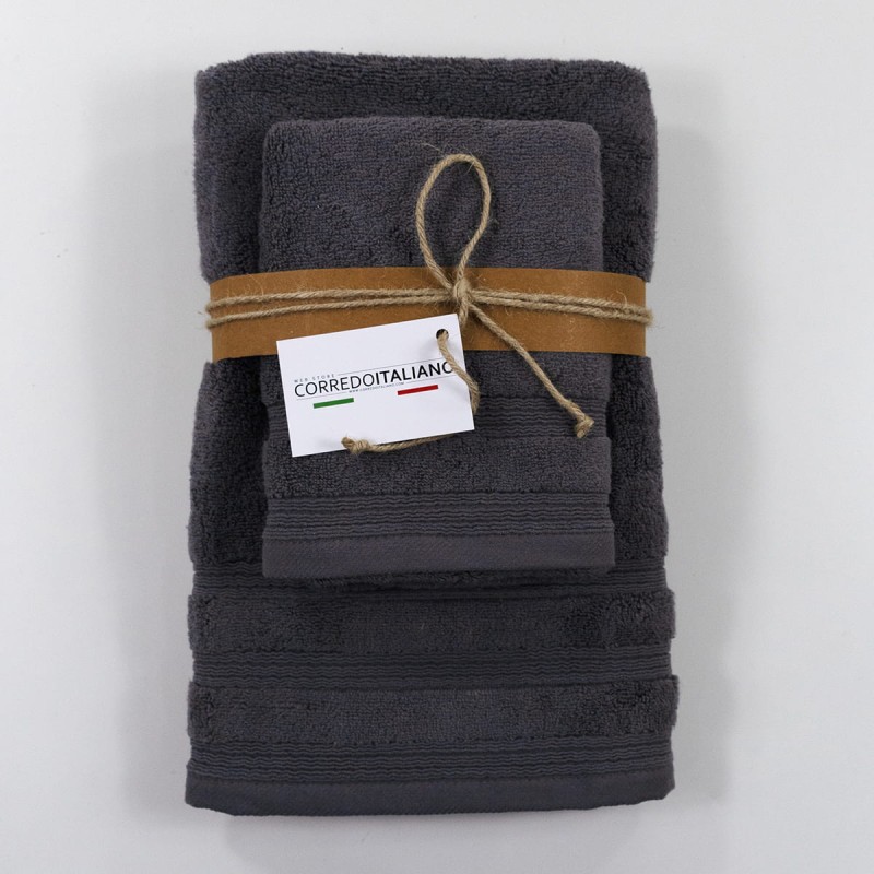 Soffio - Towel + Guest set by Corredo Italiano® Terry cotton 650 gr/mq