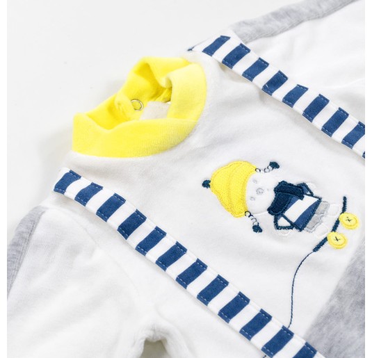Baby onesie 2 PIECES chenille Bidibimbo C2510 2