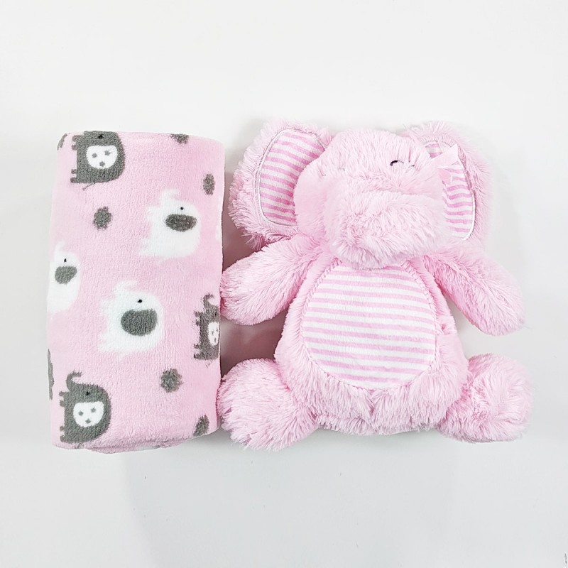 Elefantino Rosa - set peluches con copertina Nazareno Gabrielli NG4751RR