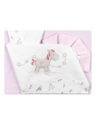 Set lenzuola culletta e carrozzina Bruco Bruco EC1953RR