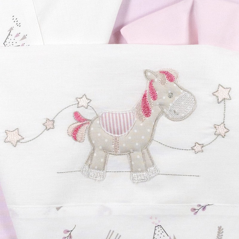 Crib Pram sheet set Bruco Bruco EC1953RR Crib Pram sheet set Bruco Bruco EC1953RR